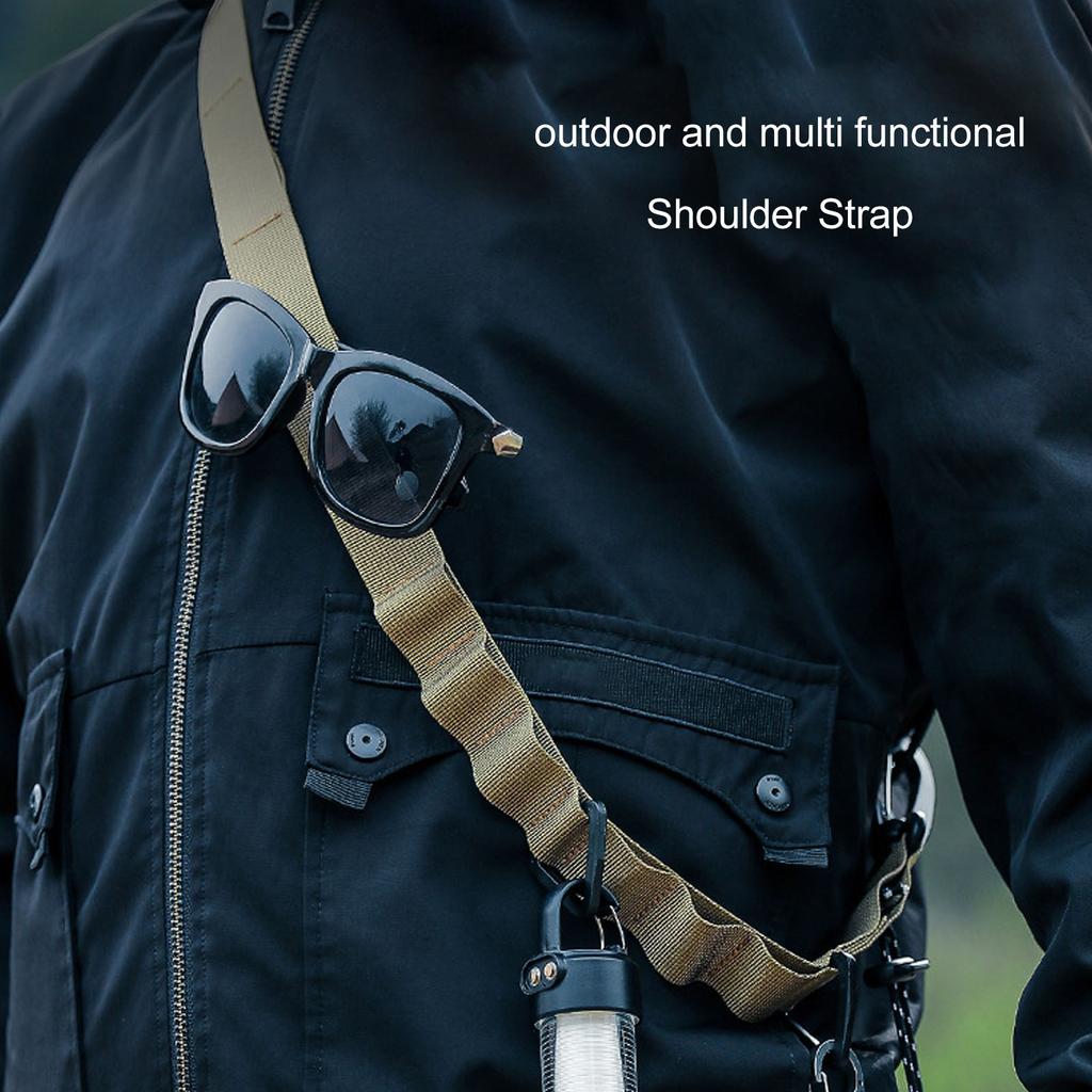 Shoulder Strap Multipurpose 24 Holes Hanging Camping Clothesline Lanyard for Outdoor Clothes