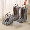 Boots Storage Bag Dustproof Standing Shoe Organizer Portable Boots Protector Pouch with Transparent Window Handle for Short Tall Boots