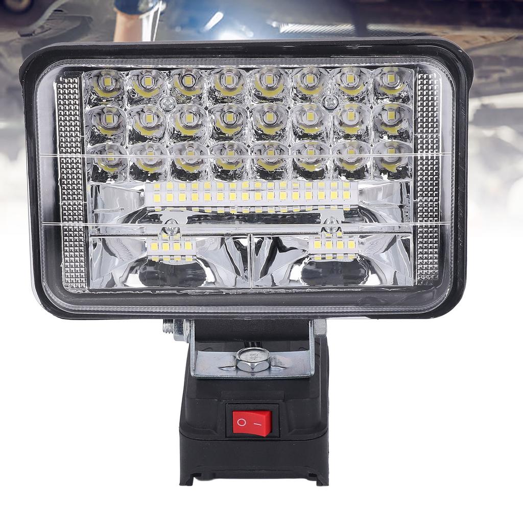 LED Work Light CordlessHandhelp, 20V Battery, 48W 6800LM Super Bright Illumination Wide Beam Flood Lamp,   Two USB Charging Port for Outdoor