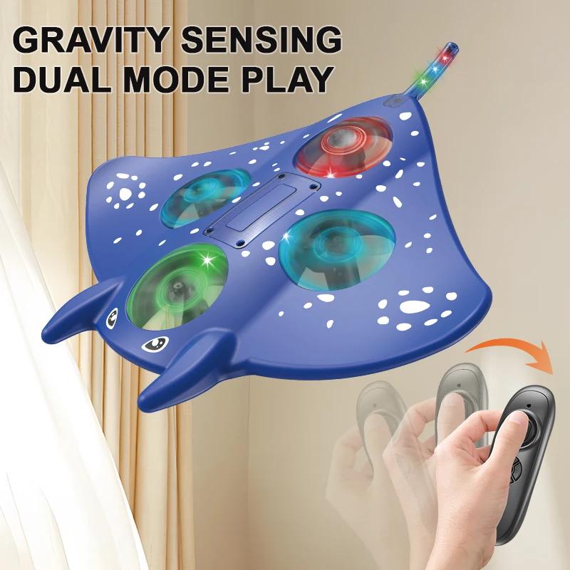 Non-Toxic Rc Airplane Toy Gravity Sensing 2.4G Radio Controlled Flying Aircraft 360 Rolling Remote Control Epp Foam Glider Toys For Children