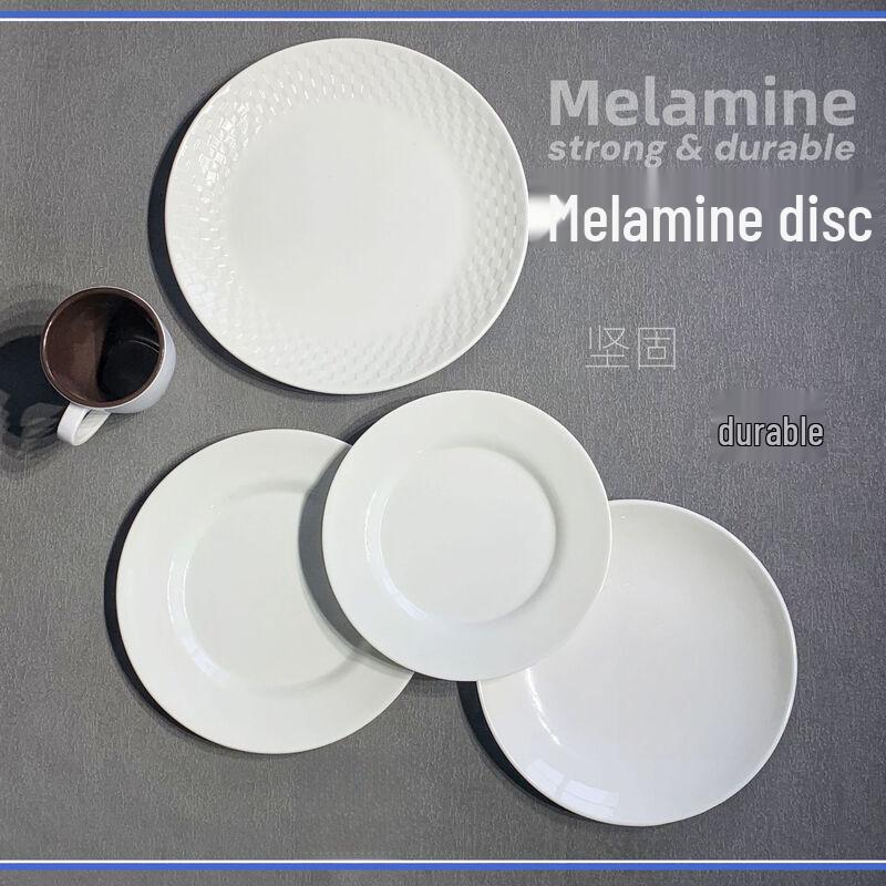 Commercial Grade Melamine Round Restaurant Dinner Plate