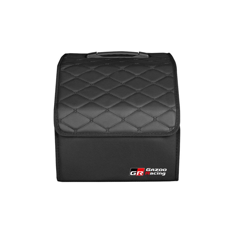 Car Trunk Storage Box Foldable Organizer Tools For Toyota 86 Mirai Supra Prado Alphard Crown Venza Prius Yaris RAV4 CHR Keyring