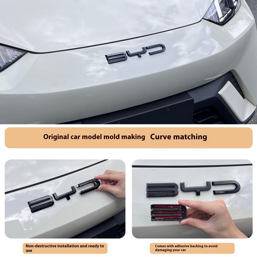 Fit For BYD Seagull Dolphin Surf Dolphin Mini 21-25 Front Car Logo Letter Decoration Intelligent Driving Version Modification