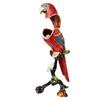 FJ FENGZHIJIE Red Parrot Trinket Box with Crystal, Enamel Bird Figurine, Jewelry Box, Home Decor, Gift for Bird Lovers