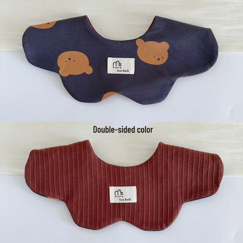 Storyme Double-Sided Korean Baby Drool Bib With Side Label, Suitable for 0-2 Years