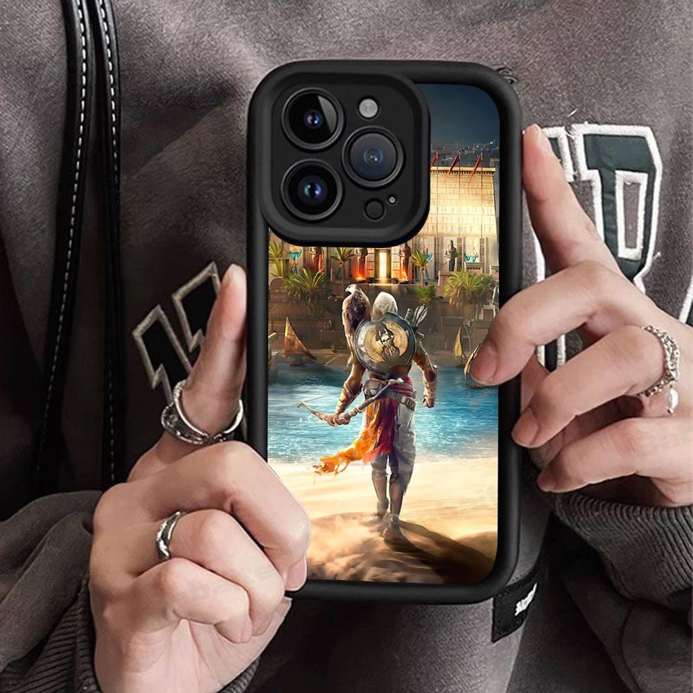 Funny A-Assassins Game C-Creed Silicone Phone Case for iPhone 17 Pro Max 16 15 14 13 12 11 Plus 17 Air