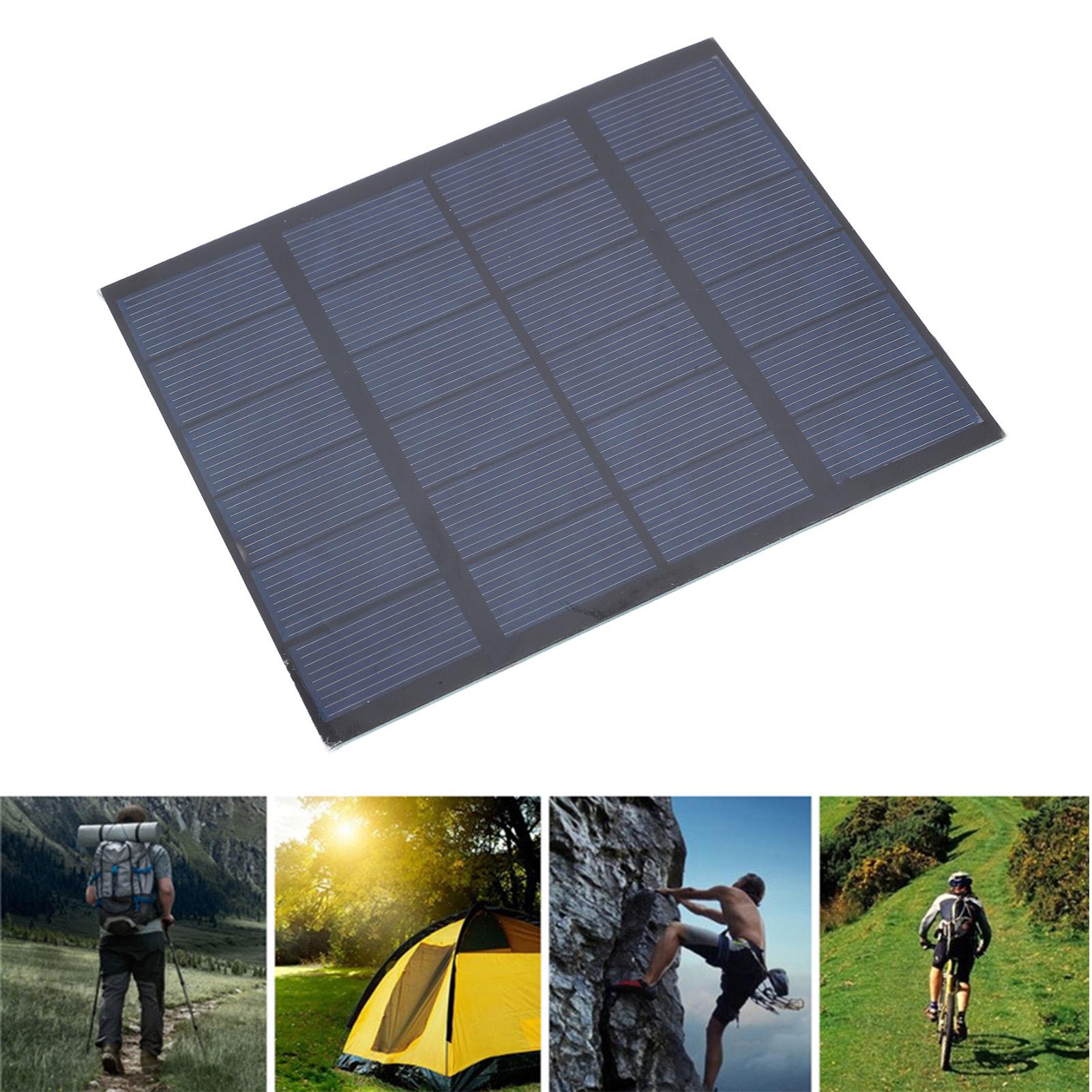 1.5W 6V Solar Panel Polysilicon PET Laminated Board Small Portable Solar Charging Panel for Home Commercial Industrial Area