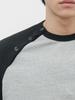 Gijunmaen Button Open Raglan Tee Black