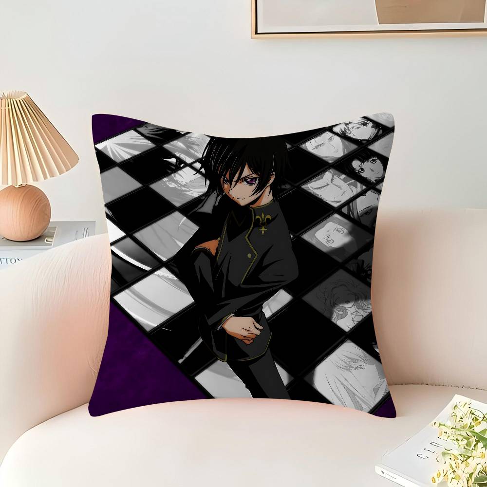 Anime C-Code Geass Lelouch Stitch Lucky Dragon Pillow Cover Sofa Cushion Cover Home Room Decoration Children Gift