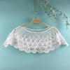 Women's Fashionable Lace Capelet with Embroidery Hollow out False Half Shirt Collar Neck for Special Occasion