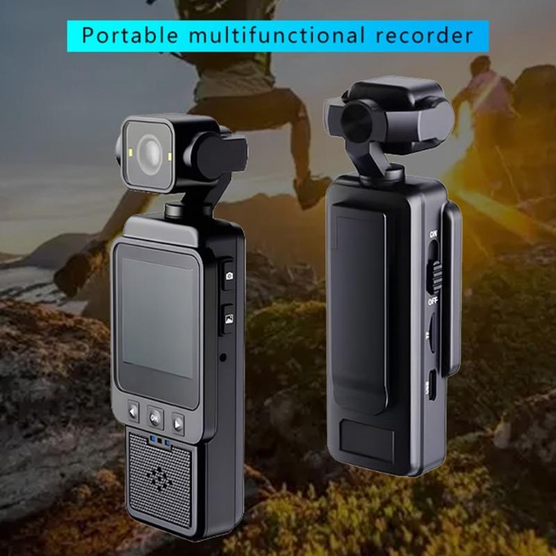 Kamera do vlogowania 1080P Ręczna kamera wideo Stabilizacja Obrotowy obiektyw z ekranem 1,6 cala Mocowanie na śrubę 1/4 cala
