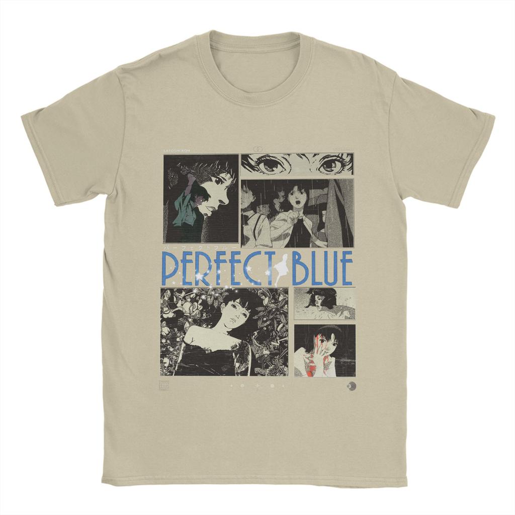 PERFECT BLUE T Shirt Summer Cotton T Shirts For Men Hipster Custom DIY Tshirt Short Sleeve Y2K Basic Tops