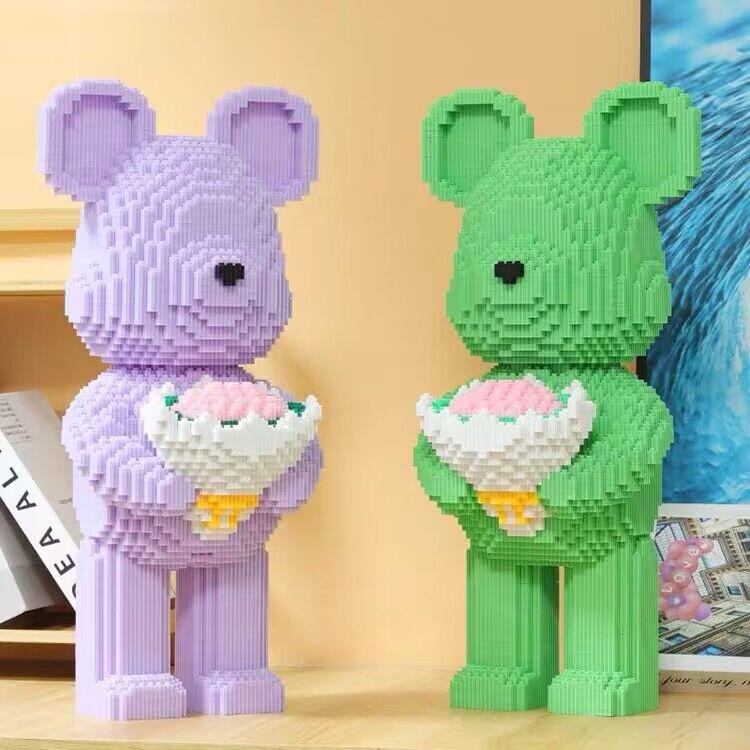 1PACK oversized building block bear compatible Lego building block granular toy assembly boy birthday gift