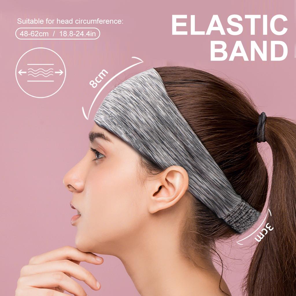 WRELS Elastic Sports Headbands Cycling Jog Tennis Anti Breathable Sweating Band Unisex Soft Smooth Outdoor Fitness Yoga Hoop