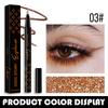 6-Color Waterproof Glitter Eyeliner Pen Long-Lasting Quick-Dry Diamond Shining Eye Shadow Stick for Big Eye Makeup