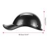 Retro Motorcycle Half Helmet with Adjustable Nylon Chin Strap Scoop Helmet Electric Car Helmet