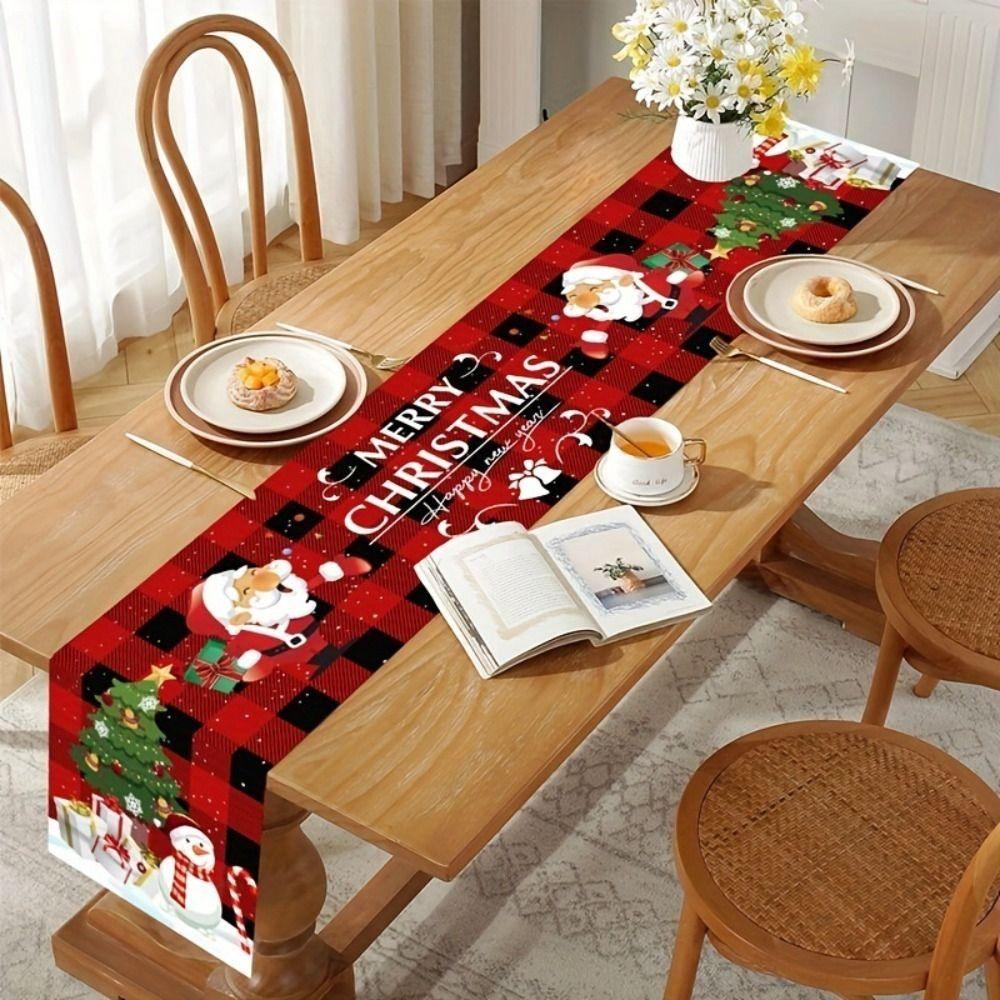 Navidad Gift Christmas Table Runner Xmas Party Merry Christmas Decorations  Party Ornament