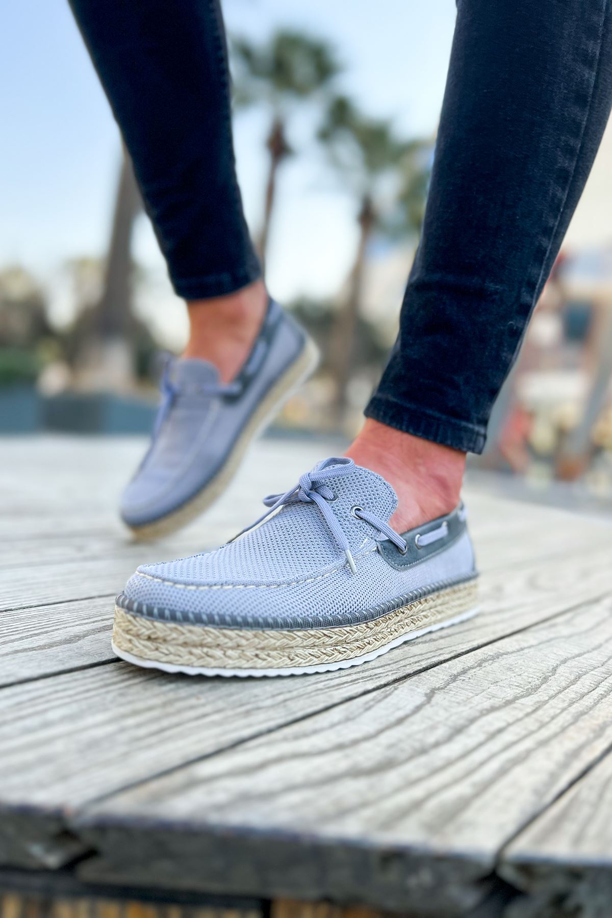 

CHEKİCH New Collection CH311 Espadril Men Shoe White Black Brown Tan 43