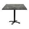 Table - Bazila - 90 X 90 Cm - Grey - Matt Finish - Contemporary Style