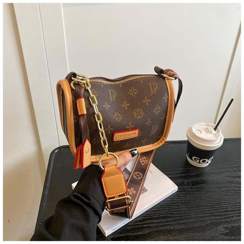 High-end Fashion Bag Women's New Commuter Printed Underarm Shoulder Bag Versatile Oblique Span Bag