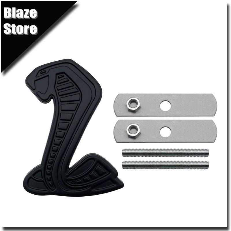 Adesivo de Metal Estilo 3D Cobra Emblema Grade Dianteira Para-lama Carro Decalque Traseiro Acessórios de Decoração Para SVT GT350 R GT500 Shelby