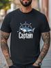 Captain Shark Graphic Unisex T-Shirt Women Men Trendy Tee Fishing Casual T-shirt Unisex T-Shirt