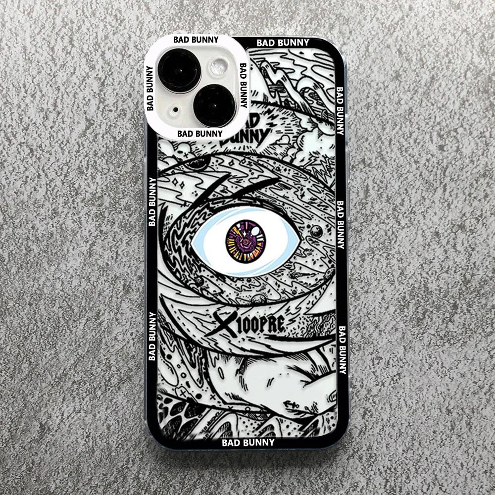 Yo Perreo Sola Bad Bunny Maluma Phone Case For iPhone 11 12 13 14 15 Pro Max Mini XS X XR SE 7 8 Plus Cover Transparent Fundas