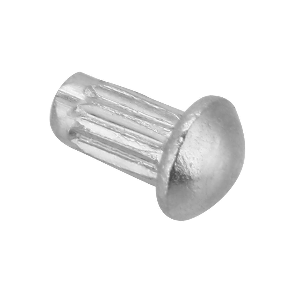 100pcs M2 Stainless Steel Round Head Knurled Shank Rivets Assortment Set (M2*3)