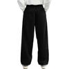 Mens Corduroy Casual Pants Fashion Loose Fit Wide Leg Pants Straight Sweatpants Elastic Waist Drawstring