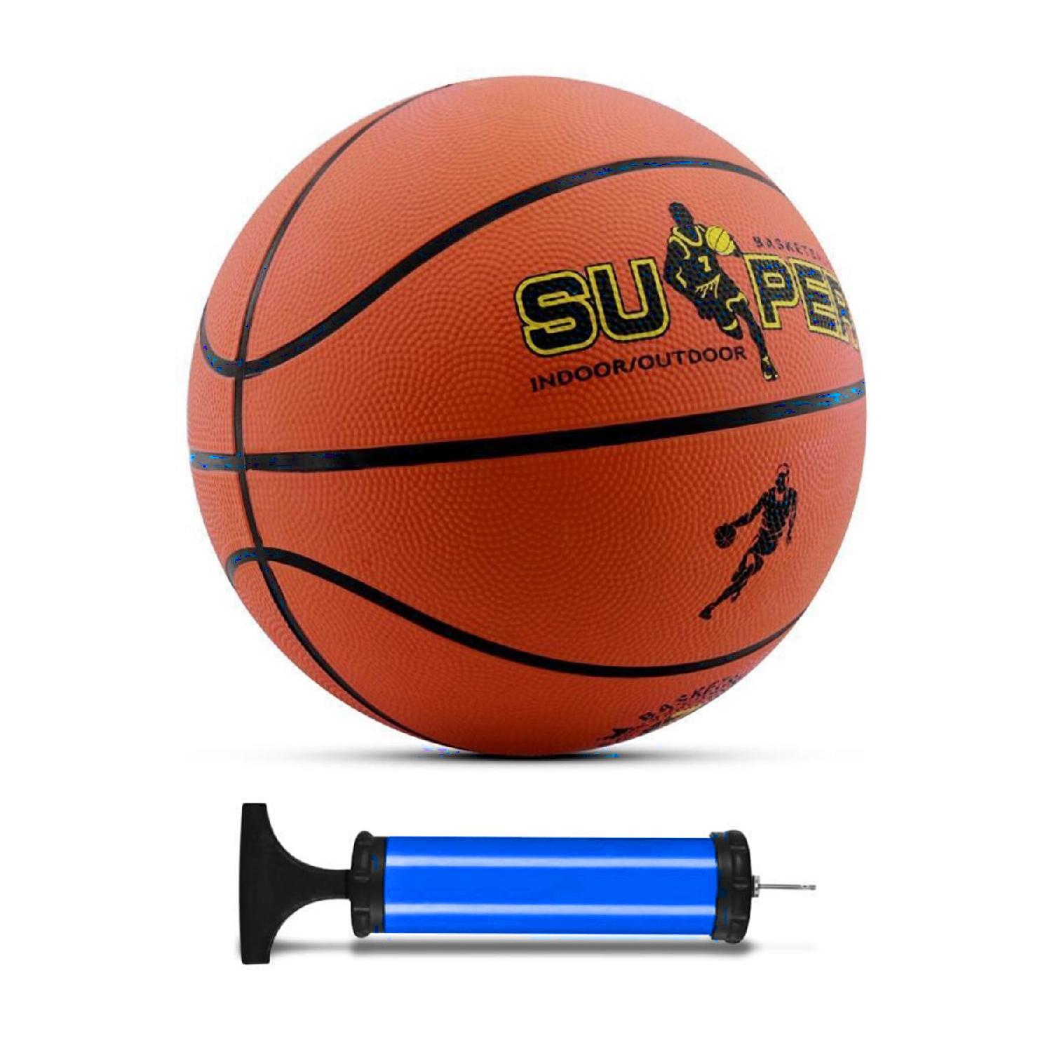 

Баскетбольный мяч номер 7 оранжевый в помещении и на открытом воздухе