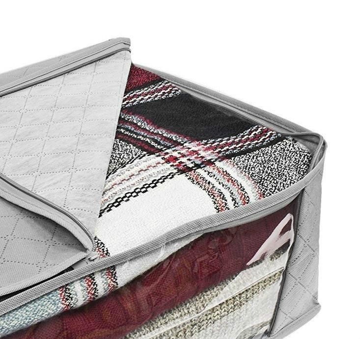 Non Woven Fabric Folding Clothes Storage Bag Clothes Collecting Case Toys Quilt Blanket Storage Organizer for Home