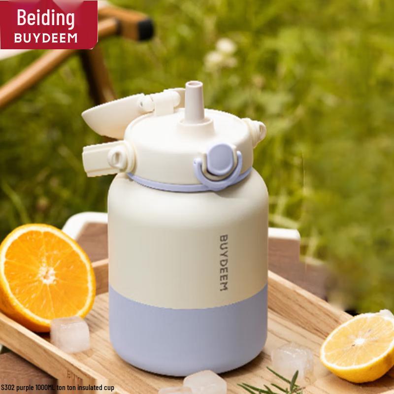 Buydeem 1L Insulated Stainless Steel Water Bottle