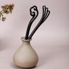 Vintage Ebony Wood Hairpin: Auspicious Clouds Design for Elegant Updos