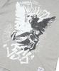 STIGMA Angel Oversized Short Sleeves T-Shirts Gray