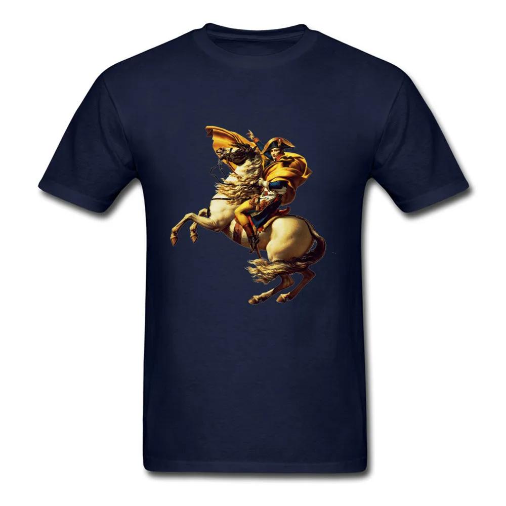 Napoleon Bonaparte Ride Horse Portrait TShirt 100 Cotton ONeck Short Sleeve Summer Casual Unisexs Tshirt Size S3XL