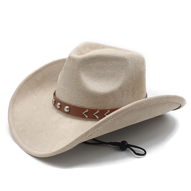 Vintage Brown Denim Hat With Wide Brim For Sun Protection And Breathability