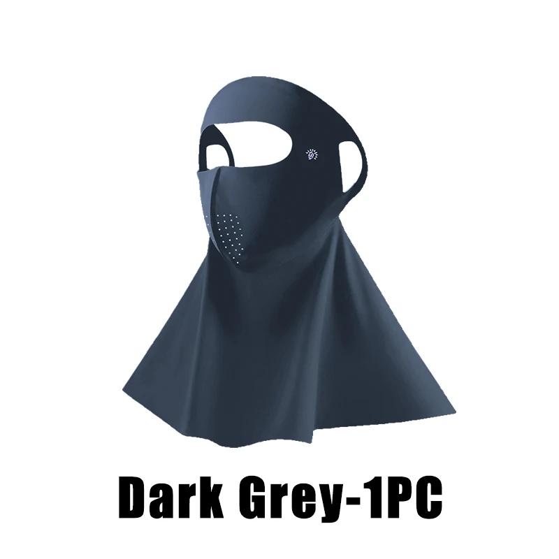 Cool Ice Silk Sun Protection Mask 3D UPF50+ Anti-UV Neck Scarf Neck Protection Dustproof Sunshade Facepiece Outdoor