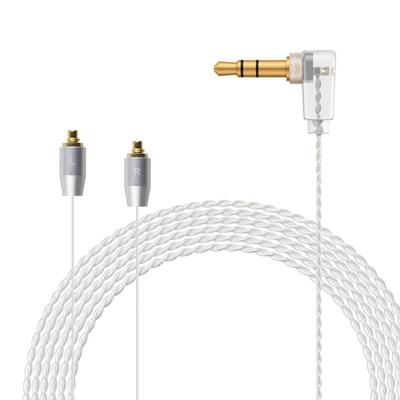 OKCSC Aurora for Earphone Cable 2 Cores High Purity OFC Silver Plated Compatible with SENNHEISER Compatible with Earphones Extra Fine Type Length