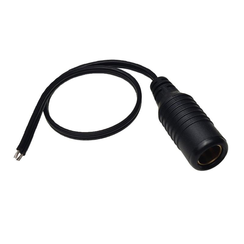 Full Length 35cm Motorcycle Power Socket Cable Female DIN Plug Cord Compatible for MERIT Charging Port