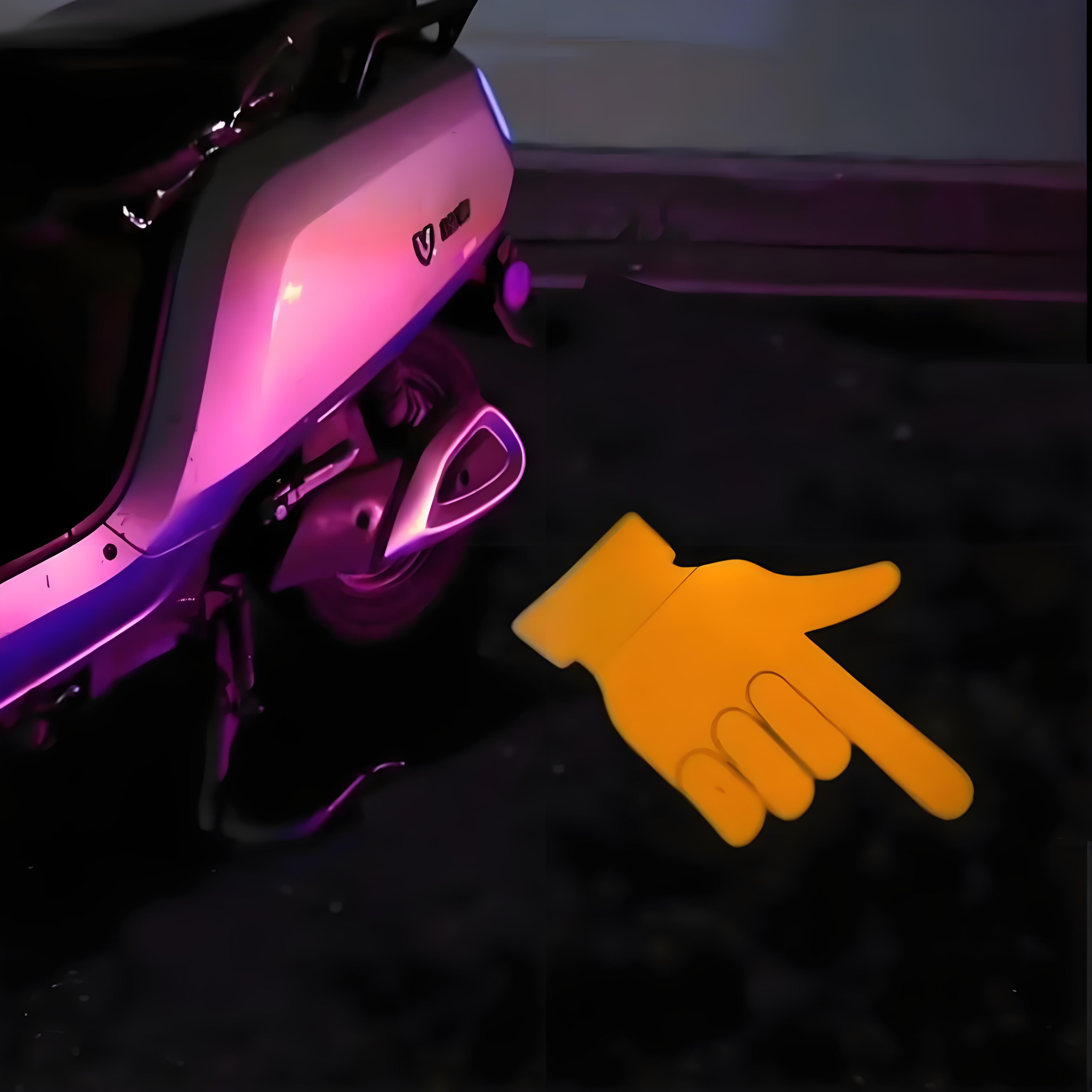 

1 пара светодиодных фонарей в форме пальца для мотоцикла, универсальные мигающие индикаторы для мотоцикла, предупреждающие огни, мигалка, задние фонари