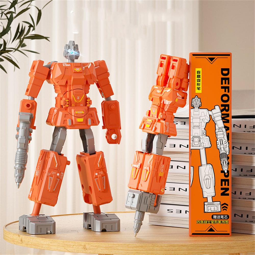 Creative Deformation Robot Pen Boy Creative Transformation Robot Action Figure Pen Novelty Stationery Gift For Kids Students