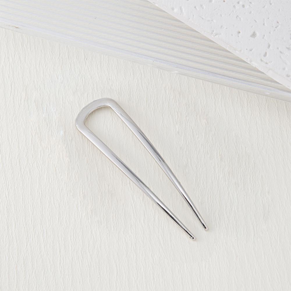 

U-образная вилка для волос Элегантная Золотисто-серебристого цвета Сплав Длинные Густые Волосы Прическа Пучок Французская Заколка Палочка Женщины Девушки Аксессуары для волос