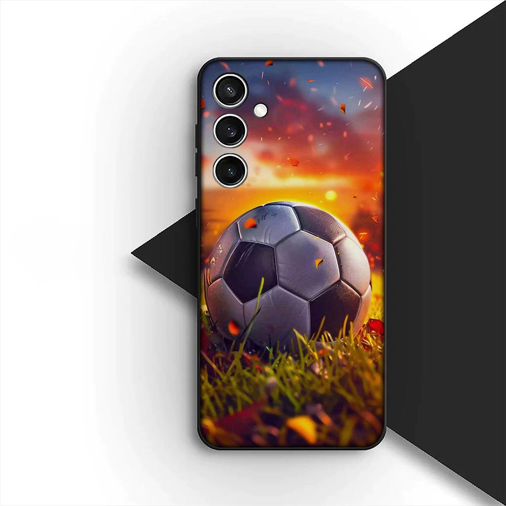 Soccer Number Football Silicone Cover for Samsung Galaxy S10 Lite S8 S9 Plus A33 A34 A31 70 A71 A72 Note 20 9 8 Coque Phone Case