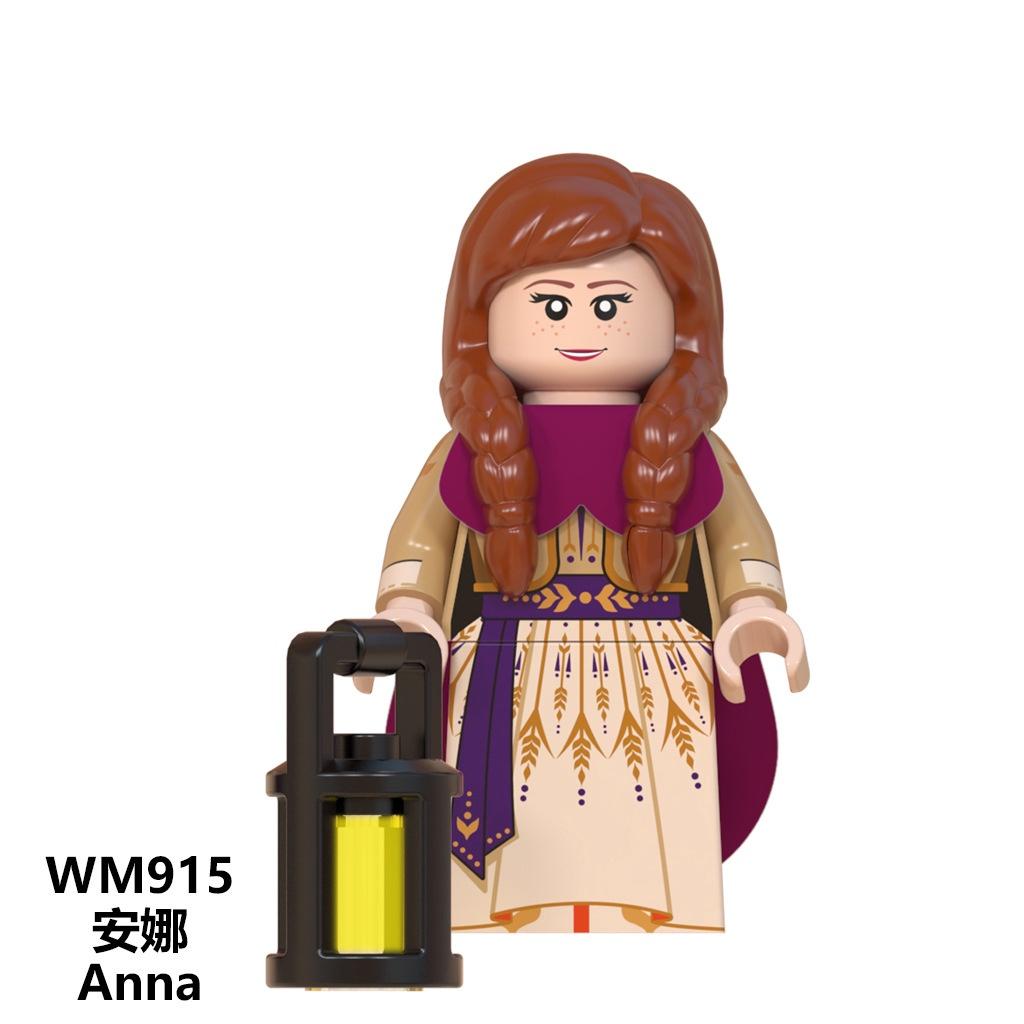 

Minifigures Frozen Aisa Anna Assembling Building Blocks Puzzle Minifigures Children s Toys 789#