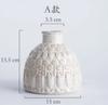 European Vintage Embossed Ceramic Vase Ins Style Retro Home Decor for Living Room Dining Table