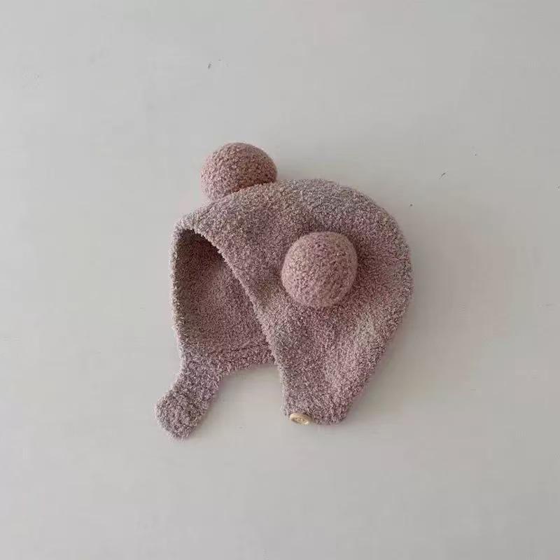 2025 Autumn/Winter Unisex Korean Knit Wool Hat for Kids and Babies - Warm, Trendy Pullover Design