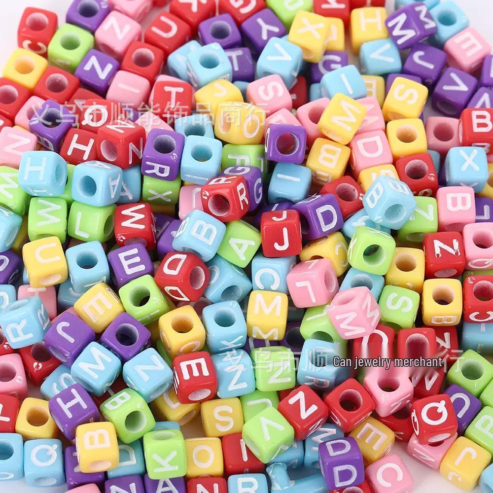 Acrylic Letter and Number Beads for Kids' DIY Jewelry and Crafts