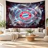 Bayern München Vægtæppe, Blødt Stof Vægophæng, Dekorativ Baggrund til Soveværelse Hjemme Vægkunst