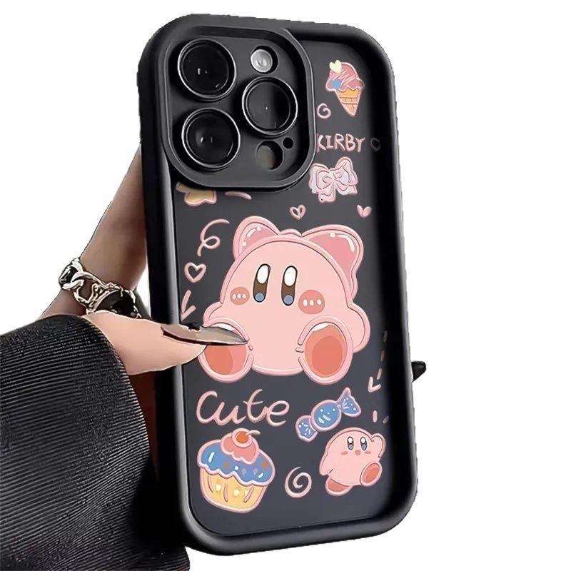 Cake Star Kirby iPhone17Promax Mobile Phone Case Ladder Suitable for Apple 16promax Cute Eye