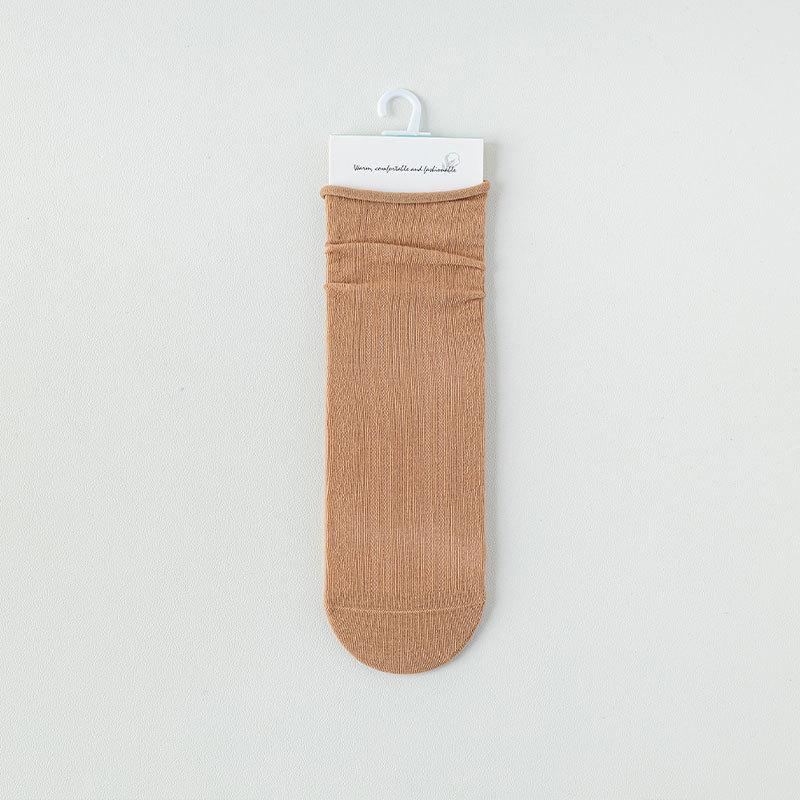 Socks Stacking Socks Combed Cotton Medium Tube Socks Mesh Thin Hollow Breathable Ballet Shoes Socks